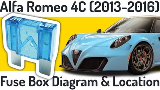 Alfa Romeo 4C 2013-2016 | Fuse Box Diagram & Location
