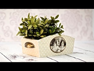 Decoupage krok po kroku - Pojemnik w kropki